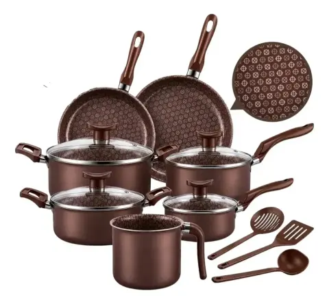 Kit 10 Peças Colinox Marrom